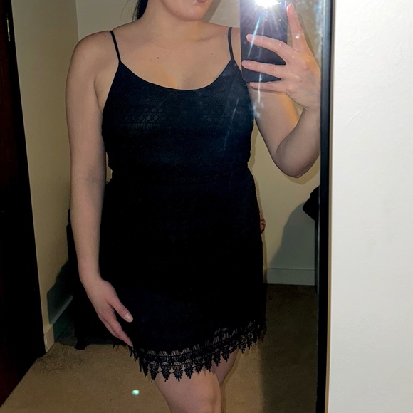 H&M Lace Dress - Black - Picture 1 of 6